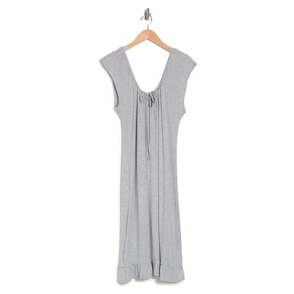 Light Heather Grey Nordstrom Sleep Midi Dress - Picture 1 of 3